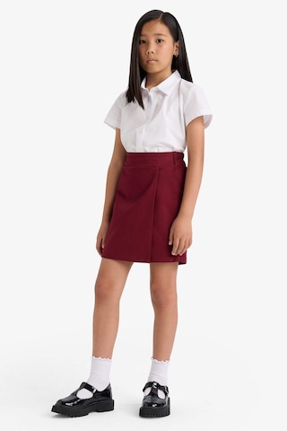 Defacto Kız Çocuk Okula Dönüş Gabardin Etek F1434a825aubr248 Bordo