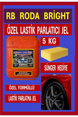 Rb Roda Bright Lastik Parlatıcı Jel Siyahlaştırıcı Temizleyici 5 Lt