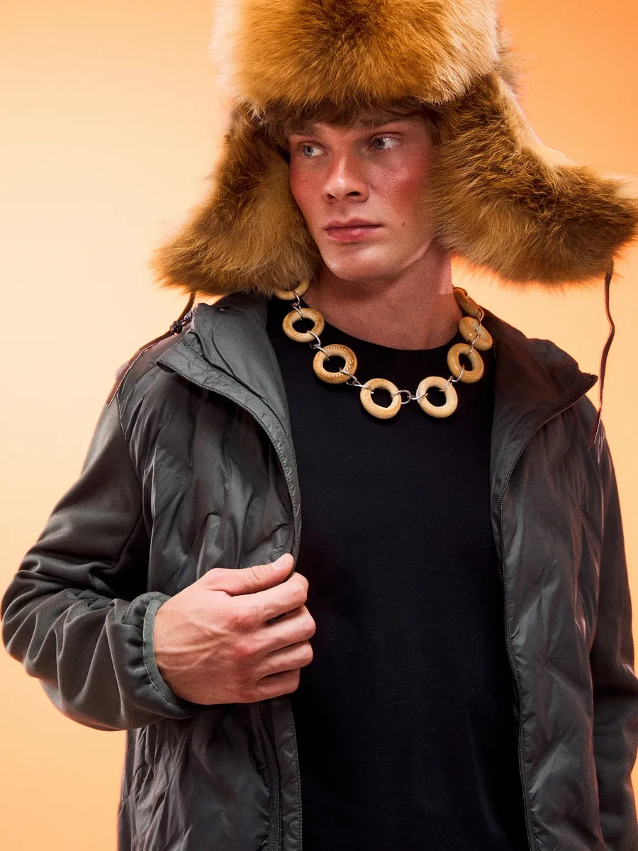 Tvoe Tekstil Kollu Kapüşonlu Sıcak Tutan Rüzgarlık Montu 262620605 Khaki