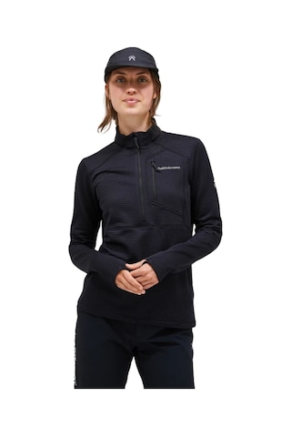Peak Performance Trail Half Zip Kadın Polar Siyah Siyah