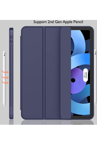 Apple Uyumlu iPad, Pro 11 1. Nesil 2018 Kılıf Kalem Bölmeli Smart Case A1