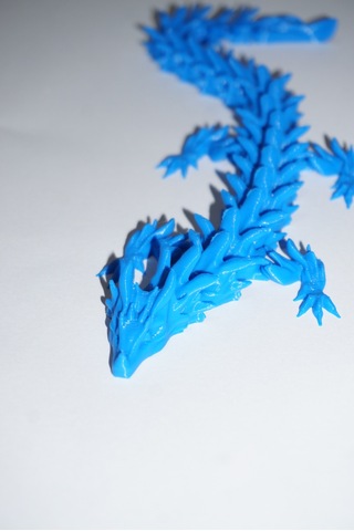 Eklemli Ejderha 3 Renkli 28 Cm - Dekoratif 3d Maket Hediyelik 1,8cm 07332914
