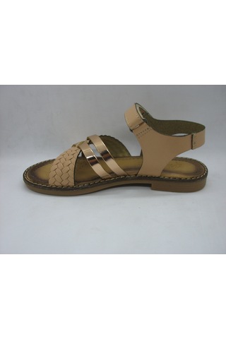 Piarmoni 494 Bej Deri,anatomik Taban Sandalet 31-36 Bej