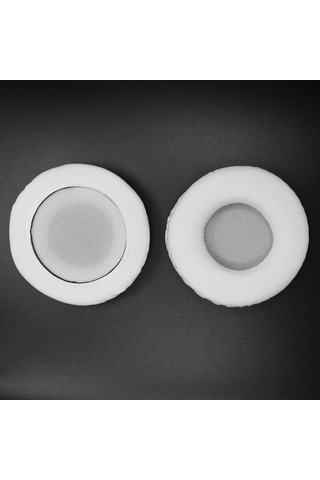 Xiyyadms Beyaz 65mm Kulaklık Külaklık Kılıfı - Ath/sennheiser/panasonic/sony Uyumlu, Pu Deri Ve Hafıza Köpüğü, Ses Kalitesini Artırır, Kolay Kurulum Beyaz