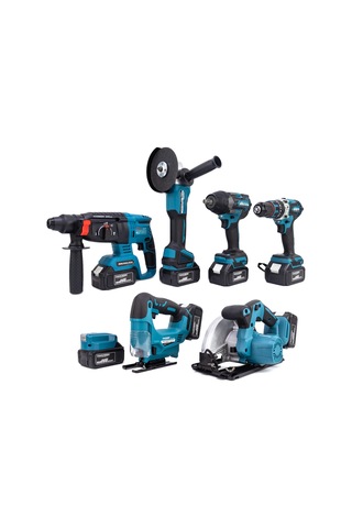 Dawreek MK800 Powerbank + Hilti + Spiral + Somun Sıkma + 13 MM Mandren + Dekupaj + Sunta Kesme Makinesi Seti