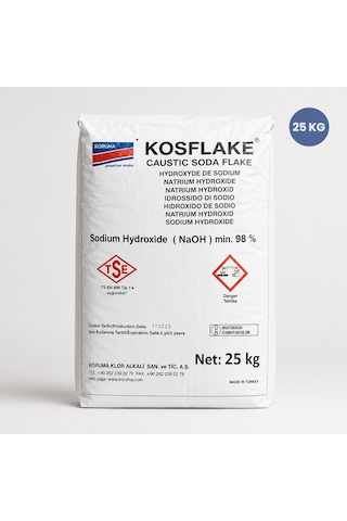 Payet Kostik - Sodyum Hidroksit 25 Kg Tekli