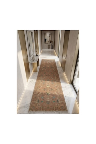 Dekoratif Halı Kaymaz Taban Leke Tutmaz Yıkanabilir Kilim Özel Ölçü Salon Halısı 3051 Çok Renkli
