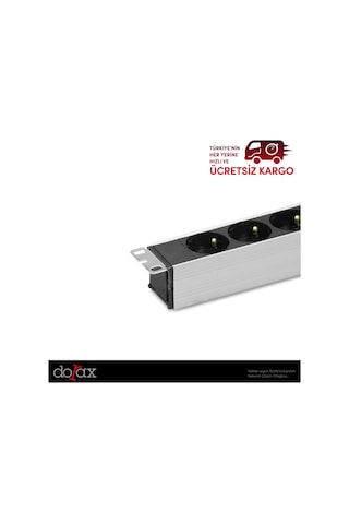 Dorax 6'Lı Schuko Kabinet Grup Prizi (Pdu) 16A Sigortalı