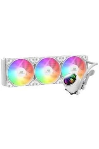 Powerboost Cırcle 360w R.bow Fan Lga1700/am5 Uyumlu 360mm Cpu Sıvı Soğutma Beyaz 360 MM