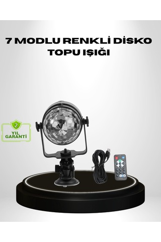 Ritme Duyarlı Led Disko Topu Renkli Işık Gösterili Parti Lambası Diğer
