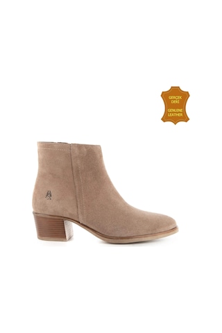 Hush Puppies Befasi 725011 Gerçek Deri, Anatomik, Kadın Bot Koyu Bej
