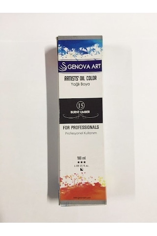 Cenova Art Profesyonel Yağlı Boya 15 Burnt Umber 180Ml