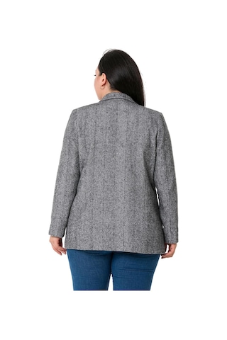 Disentis Büyük Beden Cepli Balıksırtı Blazer Astarlı Ekru Ceket-ekru Ekru