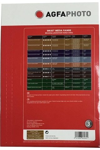 Agfa Photo A4 270 G 100'Lü Parlak Inkjet Kağıt