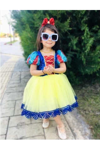 Pamuk Prenses Kız Çocuk Kostüm Elbisesi