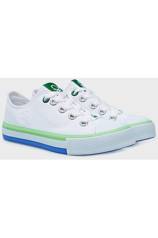 United Colors Of Benetton United Colors Of Ben Unisex Çocuk Ayakkabı Bn-30175 Beyaz - Yeşil