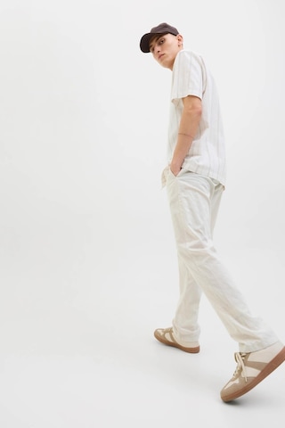Jack & Jones Jpstkane Summer Linen Blend Erkek Jogger Keten Karışımlı Yazlık Pantolon Krem