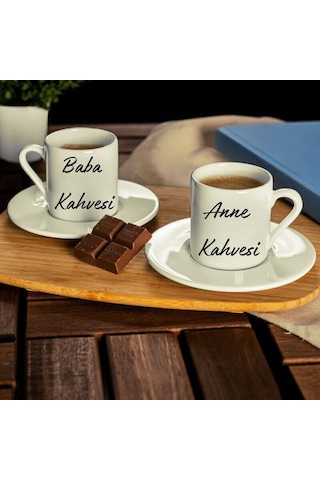 Anne Baba Kahvesi 2li Fincan Seti