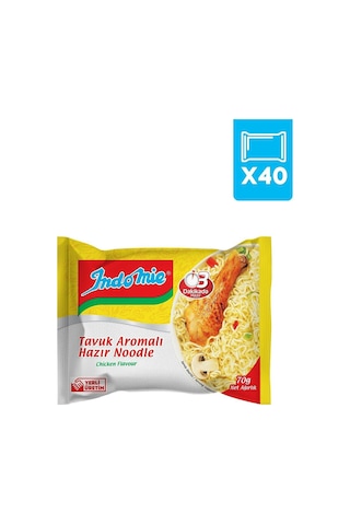 Indomie Tavuk Çeşnili Hazır Noodle 40 x 70 G