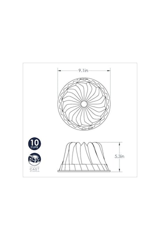Nordicware Kugelhopf Bundt Kek Kalıbı
