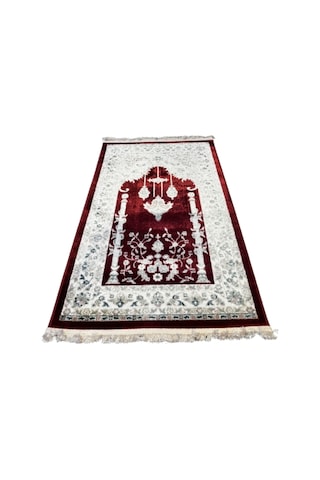 Seccade Dokuma Halı Seccade Püsküllü 80x125 Kırmızı