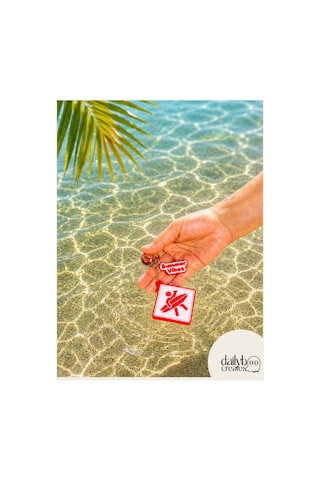 Paddle Board Charm Anahtarlık -summer Vibes Figürlü Çanta Aksesuarı-kutu İçecek Açacaklı Anahtarlık-3d Dekoratif Baskı-kırmızı Kırmızı