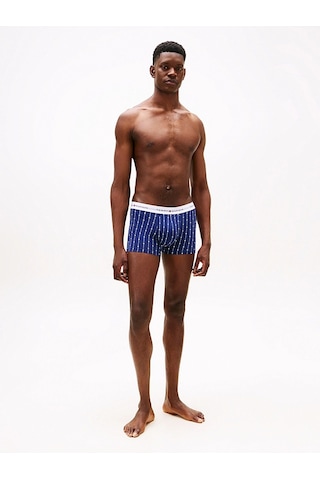 Tommy Hilfiger 3p Trunk Prınt Erkek Sarı Boxer - Um0um02768