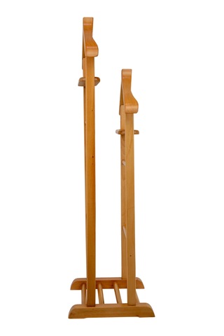 İki Tepeli Dilsiz Uşak Açık Kahverengi Masif Ahşap Palto Ceket Açık Kahverengi