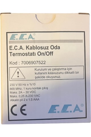 . Ert-176 Rf 7006907522 Dijital Kablosuz Oda Termostatı