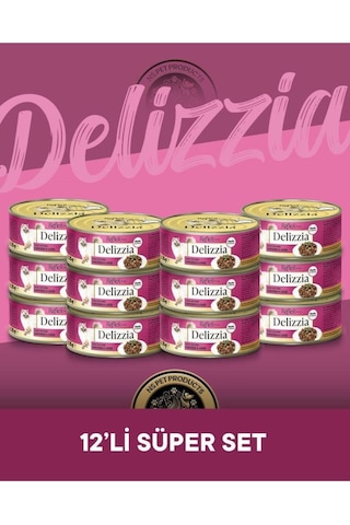Reflex Plus Delizzia Yetişkin Tavuklu-ciğerli Gravy Kedi Maması 12x85 Gram