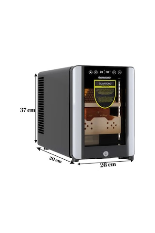 Quantoro Qcc-38 Elektronik Nemlendirme & Soğutmalı Siyah Puro Dolabı - Qtr-004