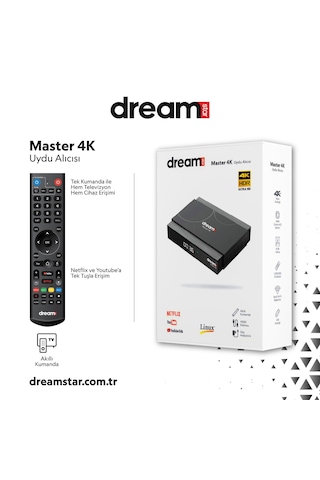 Dreamstar 4k Linux 8gb Hafıza Uydu Alıcısı Master 4k