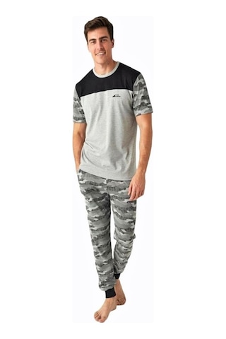 Mod Collection Kamuflaj Paçası Lastikli Erkek Pijama Takım