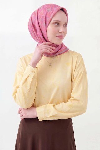 Silk Home Soft Eşarp Rûmi Pembe 90x90 Çok Renkli