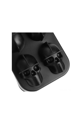 Reedark 2 Adet Kafa Şekilli Silikon Buz Kalıbı, 4'lü Bölmeli, Ev Ve Bar İçin, Yemek Dereceli, Esnek Ve Temizlenmesi Kolay Çok Renkli