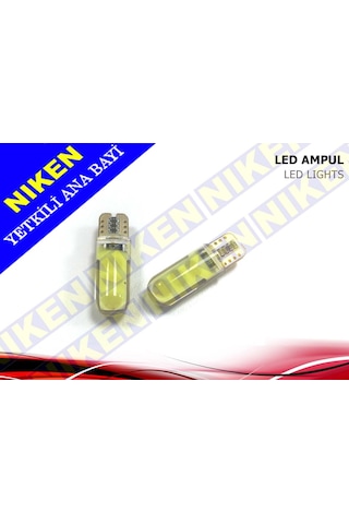 T10 Led-Park Ampul Ledi-Plaka Ampul Ledi Canbus Beyaz Silikon Led