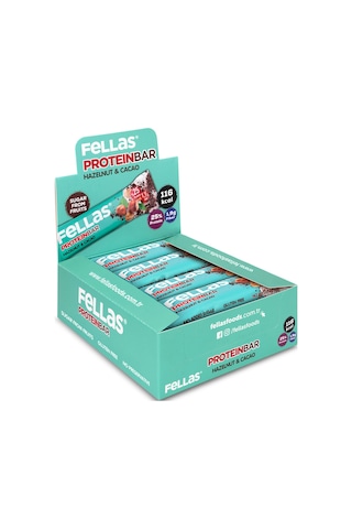 Fellas Protein Bar - Fındıklı ve Kakaolu 32 gr x 12 Adet