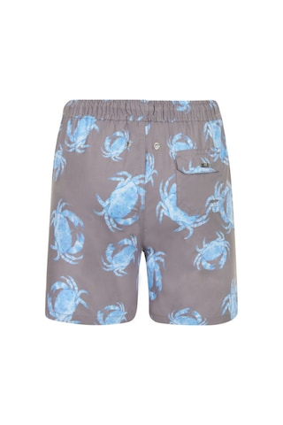 Fiji Blue Crab Hayvan Yengec Desenli Erkek Cocuk Mayo Bej