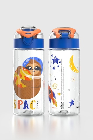 Renga Saga Space Desenli 500 Ml Tritan Çocuk Matara 912014 Mavi-turuncu Mavi - Turuncu
