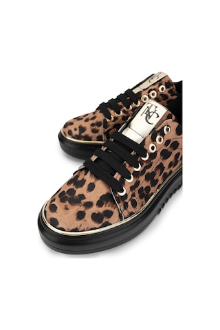 Tamer Tanca Kadın Vegan Leopar Sneakers & Spor Ayakkabı 817 08-2 Bn Ayk Sk24-25 Leopar Çok Renkli