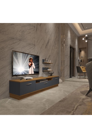Decoraktiv Trendstyle 4 Mdf Tv Ünitesi Tv Sehpası Pera - Antrasit