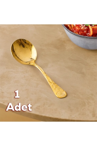 Porsima 5217 Metal Gold Sos Kaşığı Kepçe 13cm