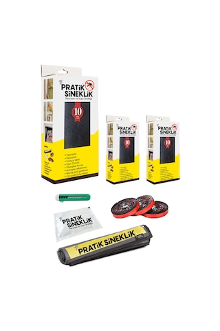 Tt Pratik Sineklik 3'lü Paket 80 X 140 Cm Pencere Sinekliği