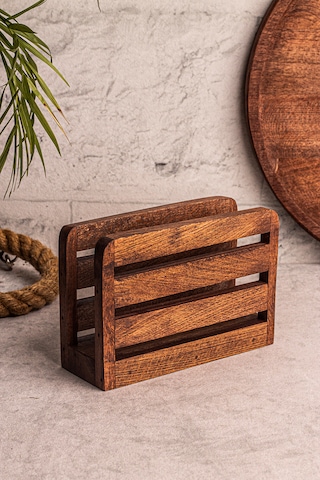 Snippy Warmy - Ahşap Peçetelik Masaüstü Peçete Organizeri