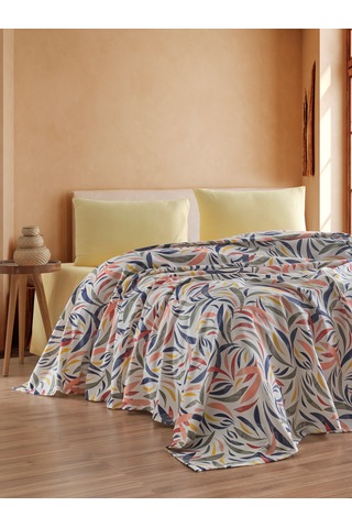 Loyal Home Çift Kişilik 4 Parça Pike Takımı 200x240 Cm Sarı