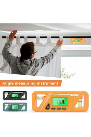Novahub Dijital Açı Ölçer - Manyetik, Lcd Ekranlı, 360 Ölçüm - Hızlı Ve Hassas