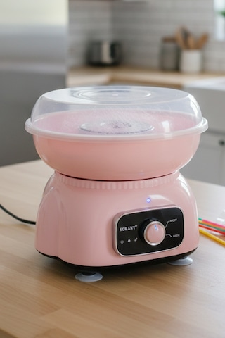 Sokany Ev Tipi Pamuk Şeker Makinesi Pembe Sk-07071