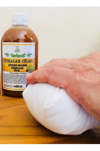 Terlans Doğal Ahşap Cilası Gomalak 500 ML + Sürme Topu