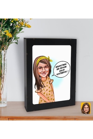 Kişiye Özel Isimli Kız Çocuk Kolay Yetişmiyor Karikatürlü Led Işı (508470785)