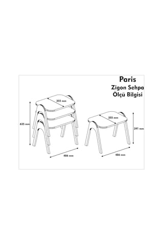Variant Paris Tepsi Zigon Sehpa Ceviz-Metalikinci (Ekru)